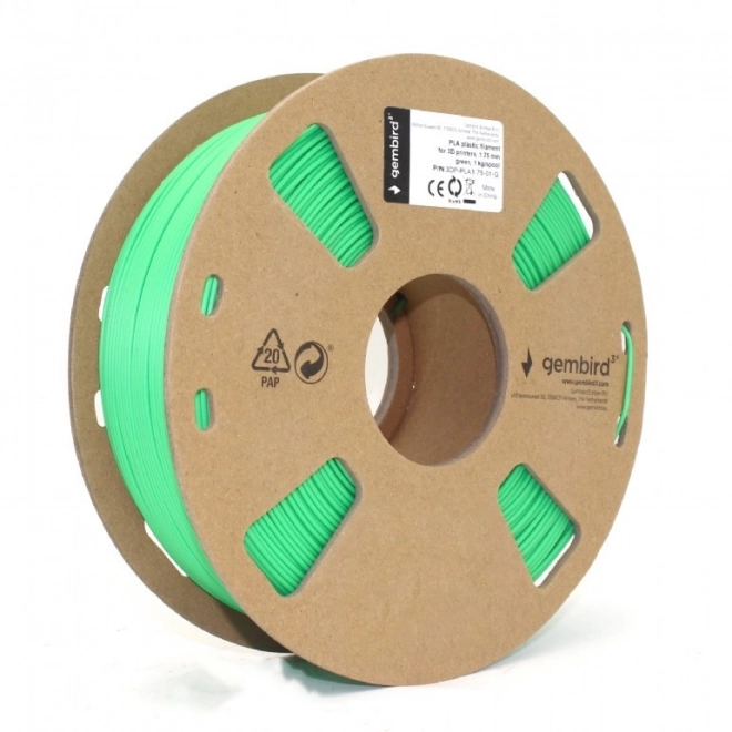 Zelený PLA filament pre 3D tlačiarne 1.75mm