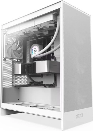 Počítačová skriňa H7 Flow midi tower s oknom biela