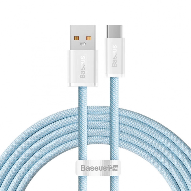 Kábel USB na USB-C 100 W 2 m Modrý