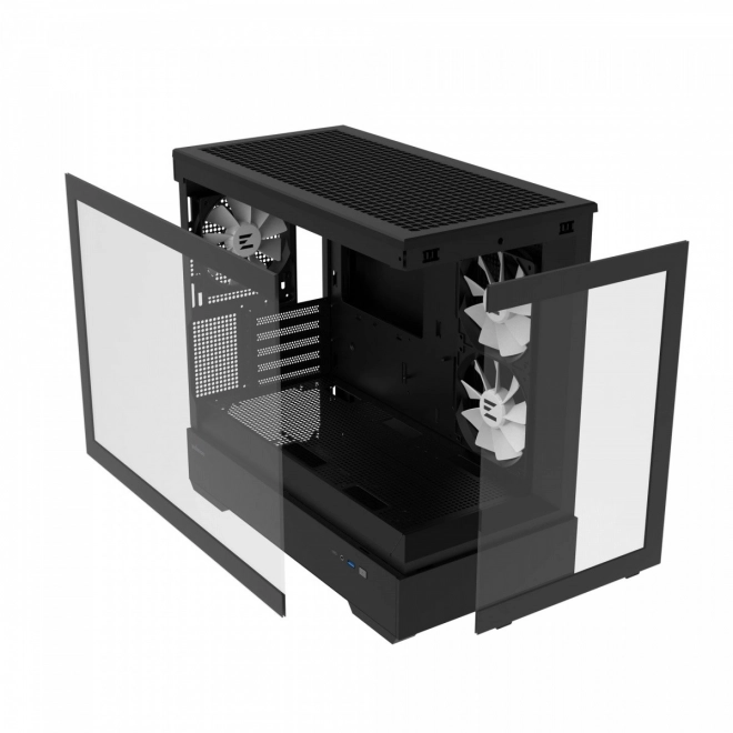 Elegantná herná skriňa MicroATX s RGB osvetlením