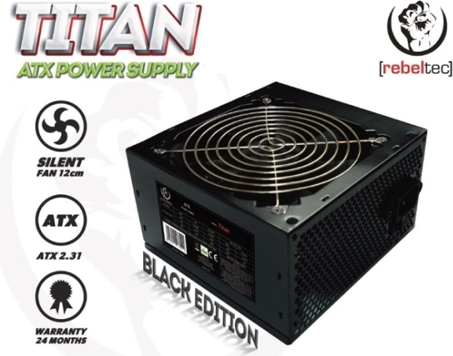 Univerzálny počítačový zdroj ATX 2.31 REBELTEC Titan 450W
