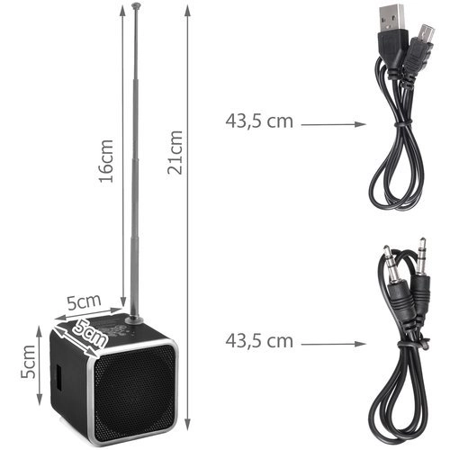 Prenosné Bluetooth rádio s LCD