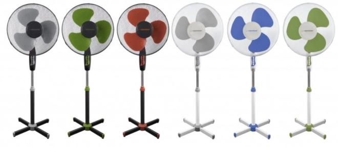Stojanový ventilátor Hurricane čierno-sivý
