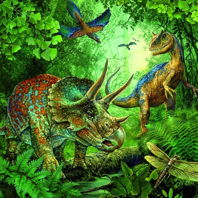 Ravensburger Puzzle Úžasní Dinosauri 3x49 Dielikov