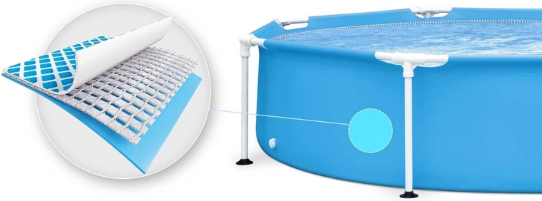 Trojvrstvový PVC materiál s výstužou