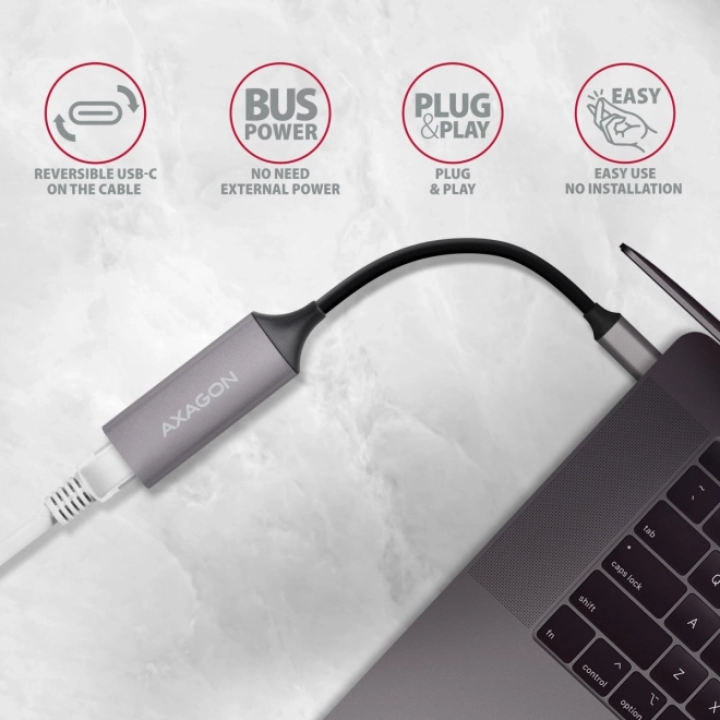 Vonkajší adaptér siete Gigabit Ethernet s USB-C