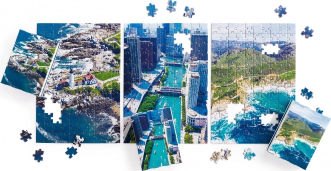 Galison Puzzle Letecké Zábery USA