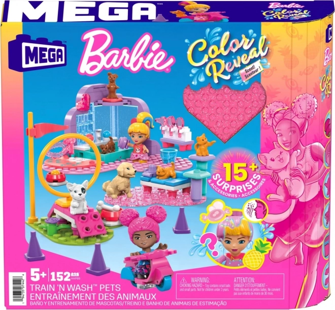 Mega Construx Barbie Color Reveal Trénuj a pečuj o mazlíčky