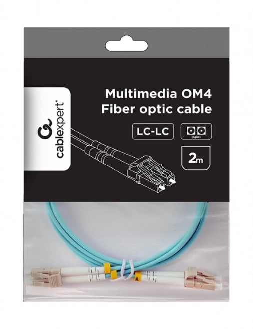 Duplexný Multimódový Optický Kábel OM4 50/125, LC/LC, 2m