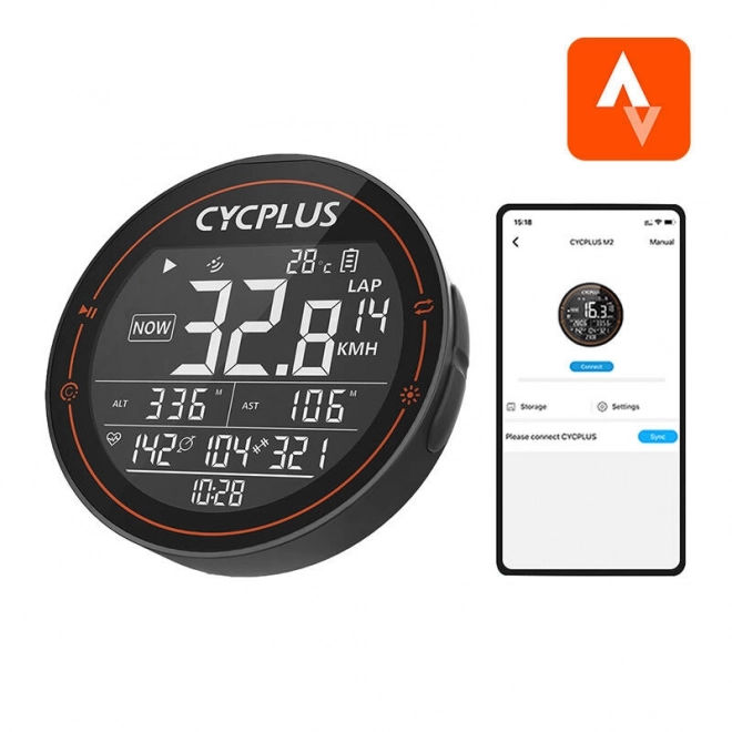 Cycplus M2 cyklopočítač