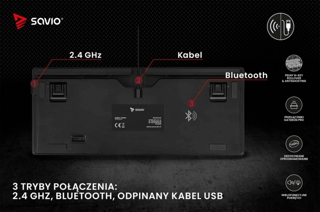 Bezdrôtová mechanická klávesnica Phenix Gateron Yellow Pro