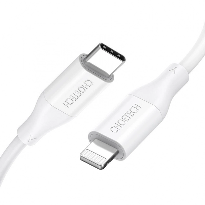 Kábel Choetech USB-C na Lightning 1,2m biela