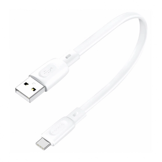 USB-A - USB-C kábel Foneng 0,25m biely