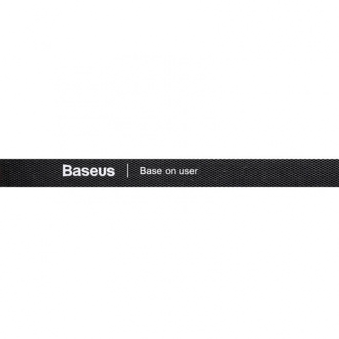 Baseus čierna páska na suchý zips 1m