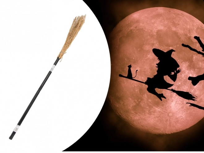 Čarodejná metla Baba Jaga na Halloween a Vianoce