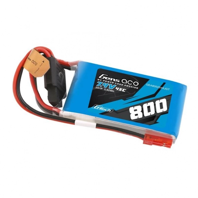 Gens Ace G-Tech Lipo Batéria 800mAh 7,4V 45C 2S1P