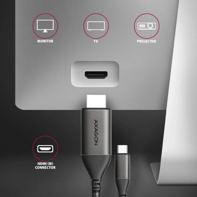 USB-C na HDMI 2.0 4K/60Hz adaptér s 1.8m káblom