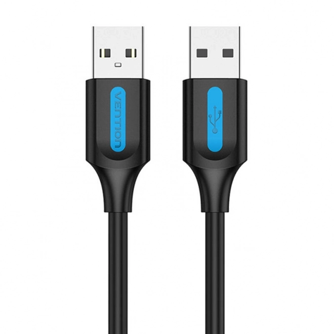 USB kábel 2.0 0,5m čierny PVC