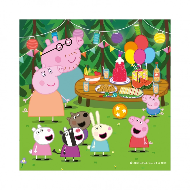 Puzzle Peppa Pig: Prázdninové dobrodružstvo 3x55 dielikov