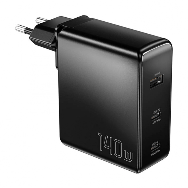 Nabíjačka do siete Essager 140W s 2x USB-C a USB-A