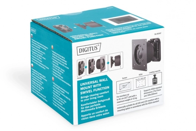 Držiak pre monitor DigiTus s otočným kĺbom do 27 palcov