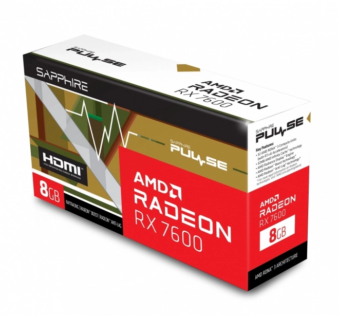 Grafická karta Radeon RX 7600 Gaming OC 8G GDDR6
