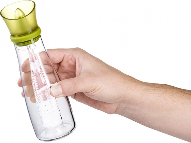 Sklenená fľaša na olej a ocot s dávkovačom na bylinky 0,5 l