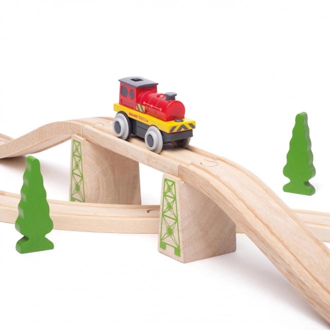 Elektrická lokomotíva Červený Silák Bigjigs Rail