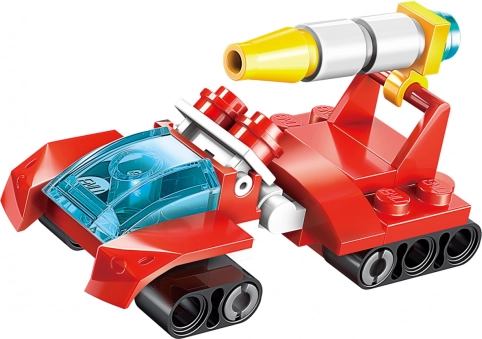 Futuristické vozidlo a robot v jednej krabičke
