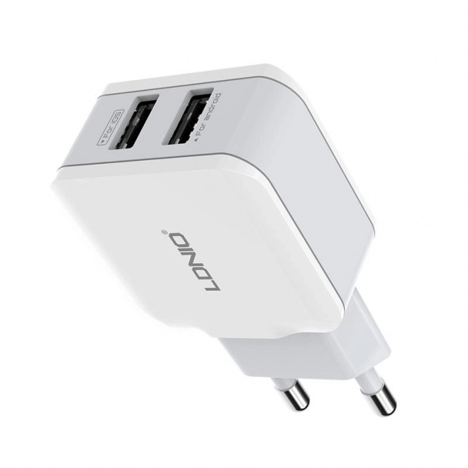 Nástenná nabíjačka LDNIO s dvomi USB portami