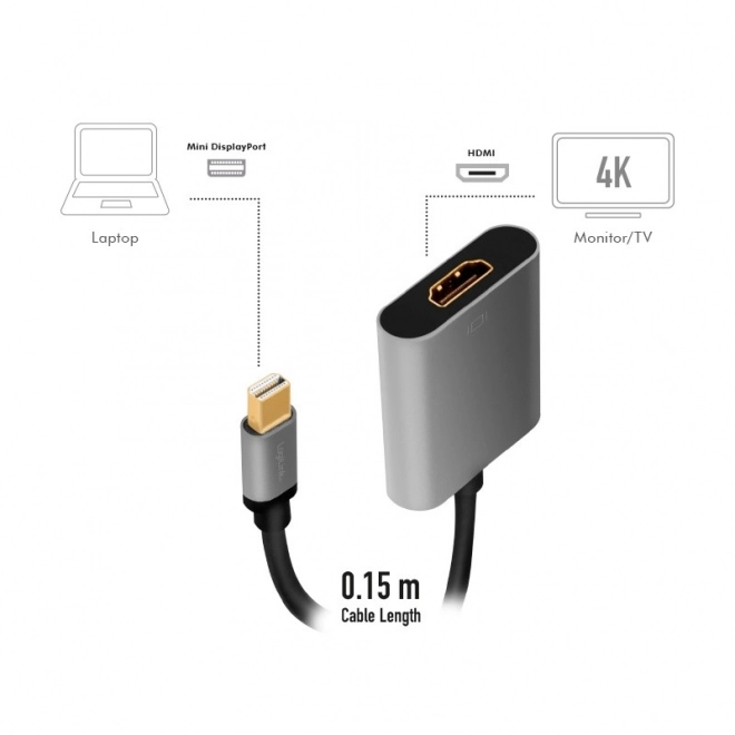 Adaptér z Mini DisplayPort na HDMI 4K 60Hz