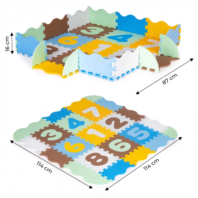 Edukatívna penová podložka puzzle pre deti