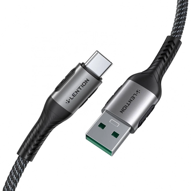 Kábel USB-A na USB-C 6A 0,5 m čierny