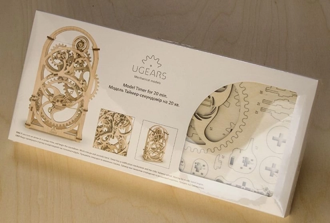 Ugears 3D puzzle - Časovač hodín 20 min - 107 dielikov