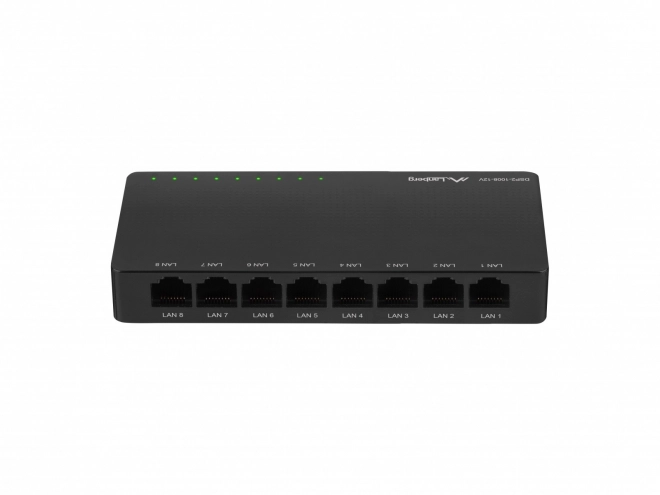 Neriadený stolový gigabitový prepínač Lanberg s 8 portami