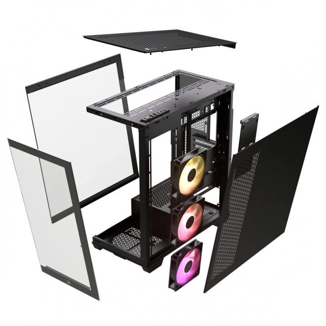 Skriňa počítače Mid-Tower 3500X ICUE LINK RGB TG čierna