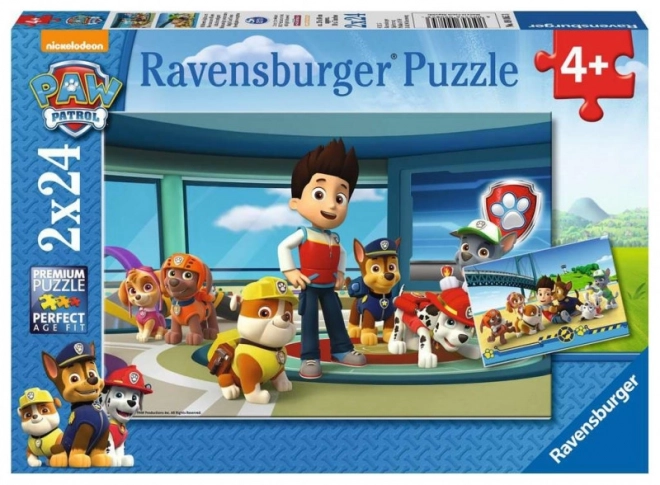 Ravensburger Puzzle Tlapková Patrola 2x24