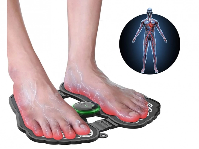 EMS Masážna podložka na nohy pre stimuláciu krvného obehu