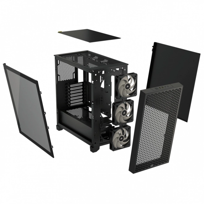 Corsair 3000D airflow rgb tg mid-tower čierna