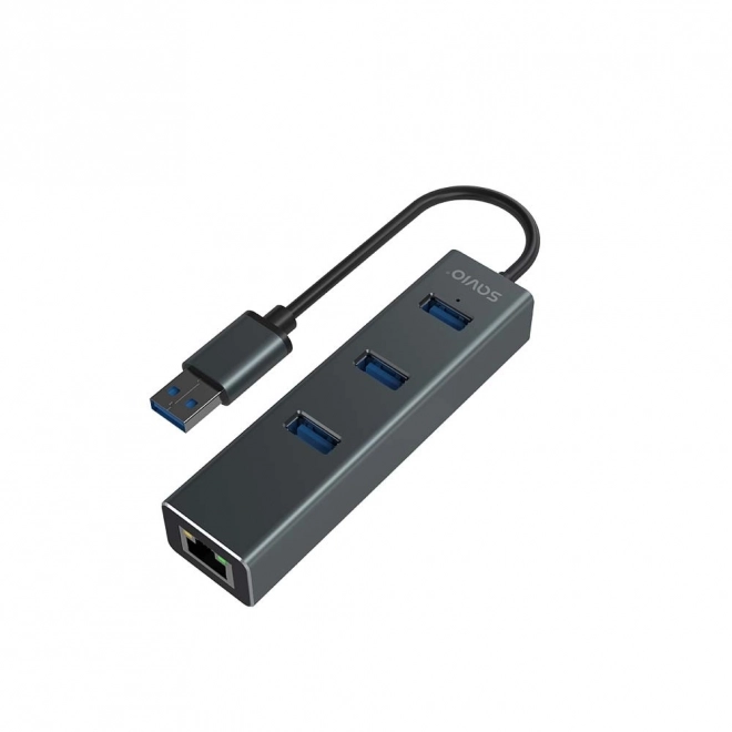 Kompaktný Hub USB-A 3.1 Gen 1 s Ethernet adaptérom