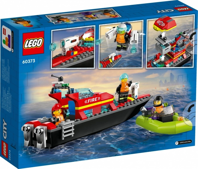 LEGO® City 60373 Hasičská záchranná loď a čln