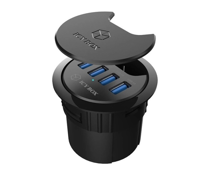 Stolový rozbočovač USB 3.0 60 mm
