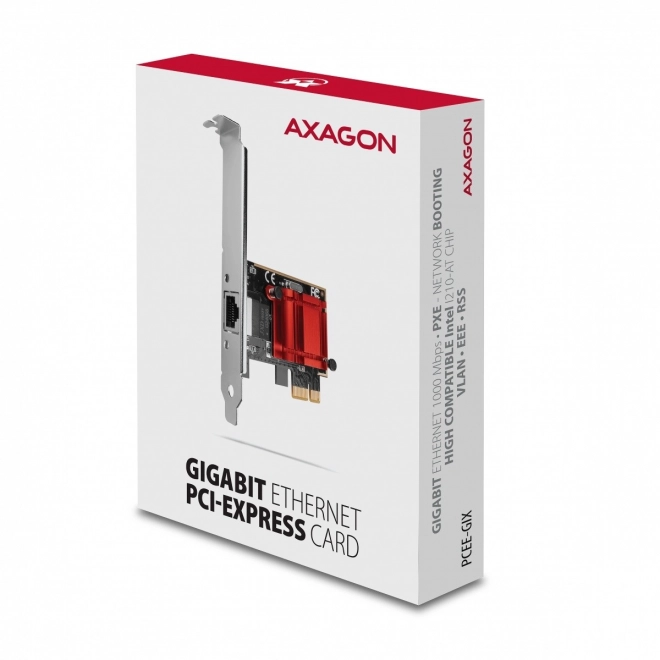 PCIe karta sieťová gigabit ethernet AXAGON Intel i210AT
