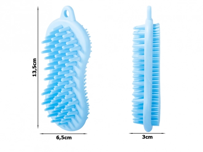 Silikónová kefa na umývanie tela a hlavy