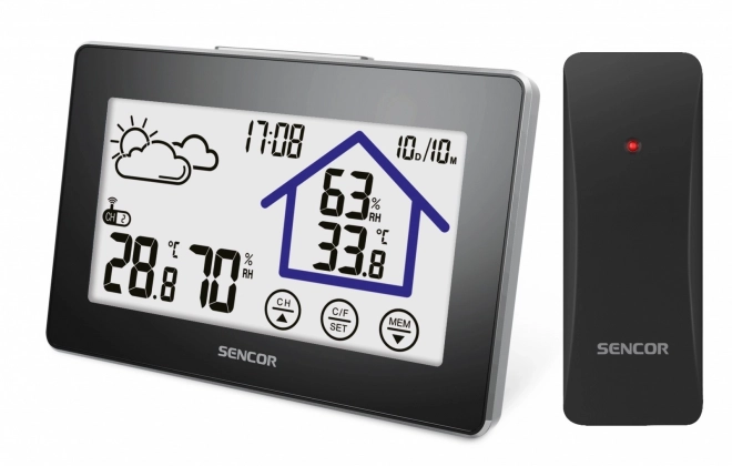 Inteligentná domáca meteostanica s dotykovým displejom