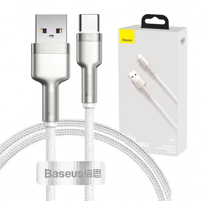 Kabel Usb Pro Usb-C Baseus Cafule, 66 W, 1 m (biely)