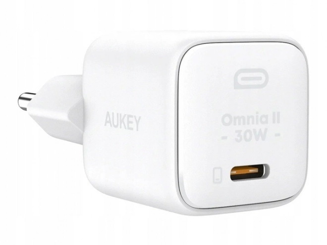 Biela USB-C GaN Nabíjačka Omnia 30W