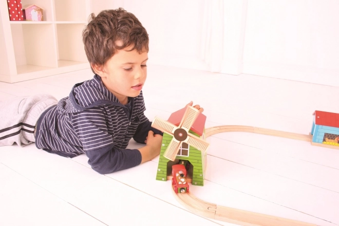 Vetrelný mlyn Bigjigs Rail