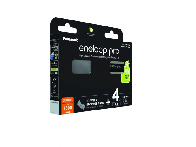 Eneloop PRO nabíjateľné batérie 2500 mAh AA 4 kusy + obal