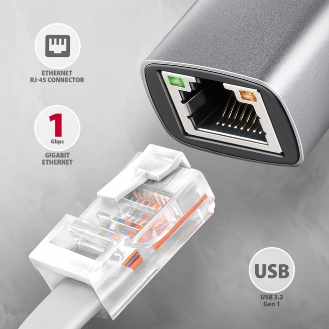Adaptér Gigabit Ethernet USB-C s automatickou inštaláciou